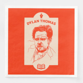 Dylan Thomas Welsh Poet Serviette