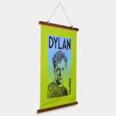 Dylan Thomas Welsh Poet Wandteppich Mit Holzrahmen (Gewinkelt)