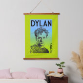 Dylan Thomas Welsh Poet Wandteppich Mit Holzrahmen (Schlafzimmer)