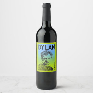 Dylan Thomas Welsh Poet Weinetikett