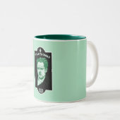 Dylan Thomas Welsh Poet Zweifarbige Tasse (VorderseiteRechts)