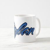 Dylan Vorname Name blue Tasse Kaffeetasse (VorderseiteRechts)