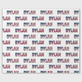 Dylan Vorname Name USA US Geschenkpapier Papier (Flach)