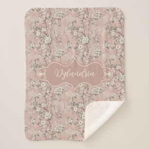 Dylandria Vintag Dusty Rose Pink Sherpadecke