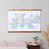 Dymaxion-Projektion mit Tissot-Indikator Wandteppich Mit Holzrahmen (Schlafzimmer)