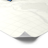 Dymaxion Weltkarte Poster (Ecke)