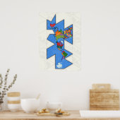 Dymaxion World Map Poster (Küche)