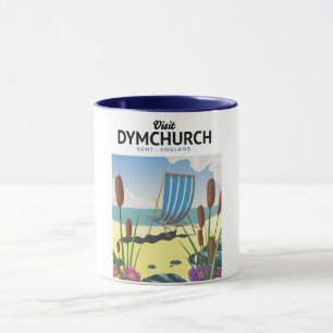 Dymchurch Kent Seebad-Reiseplakat Tasse