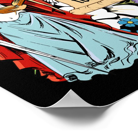 Dymphna Purity Lily Patron St. Mental Health Cat Poster (Ecke)