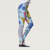 Dynamic 80er Memphis Ästhetik Leggings (Rechts)