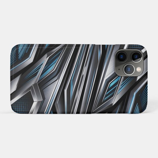 Dynamic Abstract Design of Interlocking Metallics Case-Mate iPhone Hülle (Rückseite (Horizontal))