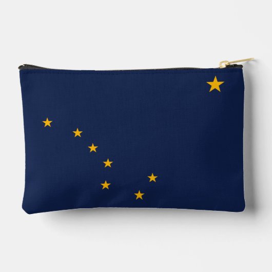 Dynamic Alaska State Flag Graphic on a Zubehörtasche (Rückseite)