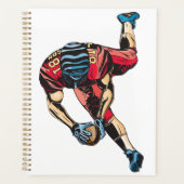 Dynamic American Football Player Touchdown Planer (Vorderseite)