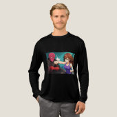 Dynamic Anime Action & Adventure Tri-Blend Shirt (Volle Vorderseite)
