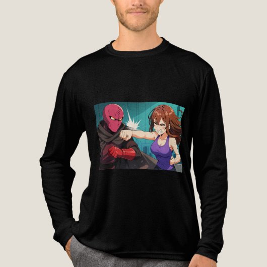 Dynamic Anime Action & Adventure  Tri-Blend Shirt (Vorderseite)