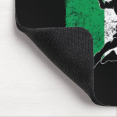 Dynamic Badminton Player - Italienischer Flag Mousepad (Ecke)