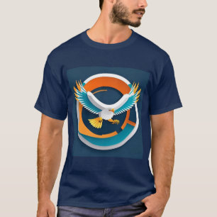 Dynamic Bald Eagle in künstlerischer Illustration T-Shirt