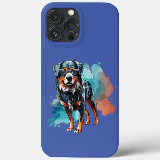 Dynamic Bernese Dok Zeichnend Aquarelltuch Case-Mate iPhone Hülle (Rückseite)