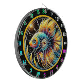 Dynamic Betta Dartboard Wall Art Dartscheibe (Vorderseite Links)