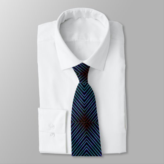 Dynamic Blue Design für Neck Tie Krawatte (Gebunden)