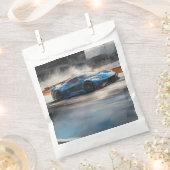 Dynamic Blue Urban Race Scene Geschenktütchen (Ausgeschnitten)