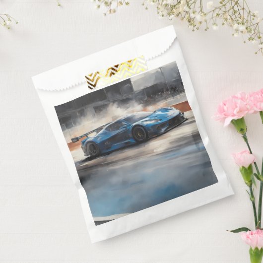 Dynamic Blue Urban Race Scene Geschenktütchen (Versiegelt)