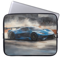 Dynamic Blue Urban Race Scene