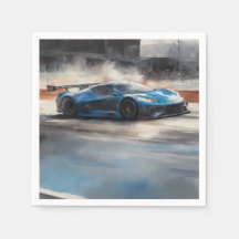 Dynamic Blue Urban Race Scene