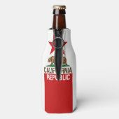 Dynamic California State Flag Graphic on a Flaschenkühler (Flasche Rückseite)