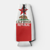Dynamic California State Flag Graphic on a Flaschenkühler (Rückseite)