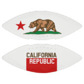 Dynamic California State Flag Graphic on a Football (Paneele)