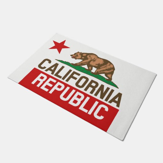 Dynamic California State Flag Graphic on a Fußmatte (Schrägansicht)