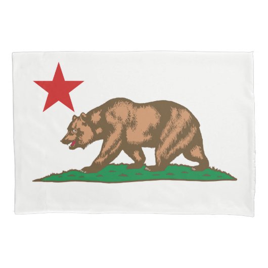 Dynamic California State Flag Graphic on a Kissenbezug (Vorderseite)