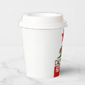 Dynamic California State Flag Graphic on a Pappbecher (Rechts)