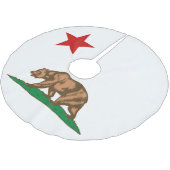 Dynamic California State Flag Graphic on a Polyester Weihnachtsbaumdecke (Schrägansicht)