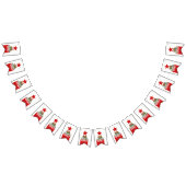 Dynamic California State Flag Graphic on a Wimpelkette (Alle)