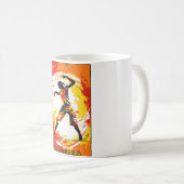 Dynamic Capoeira Moderne Abstrakte Kunst aus Brasi Kaffeetasse (VorderseiteRechts)