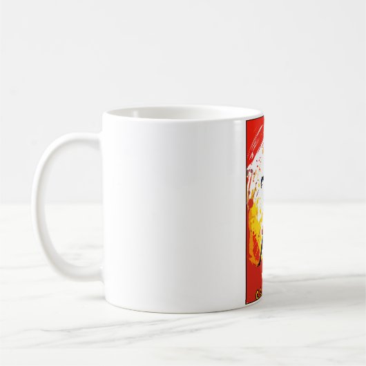 Dynamic Capoeira Moderne Abstrakte Kunst aus Brasi Kaffeetasse (Links)