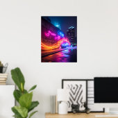 Dynamic City Wall Art Poster (Heimbüro)