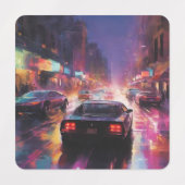 Dynamic Cityscape Racing Etiketten (Design 1)