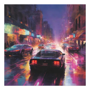 Dynamic Cityscape Racing Fotodruck