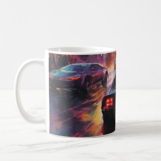 Dynamic Cityscape Racing Kaffeetasse (Links)