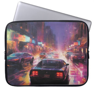 Dynamic Cityscape Racing Laptopschutzhülle