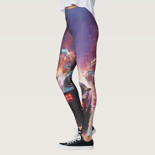 Dynamic Cityscape Racing Leggings (Links)