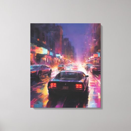 Dynamic Cityscape Racing Leinwanddruck (Vorderseite)