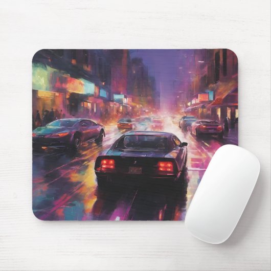 Dynamic Cityscape Racing Mousepad (Mit Mouse)