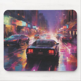 Dynamic Cityscape Racing Mousepad