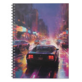 Dynamic Cityscape Racing Notizblock (Vorderseite)