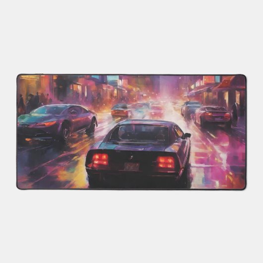 Dynamic Cityscape Racing Schreibtischunterlage (Vorderseite)
