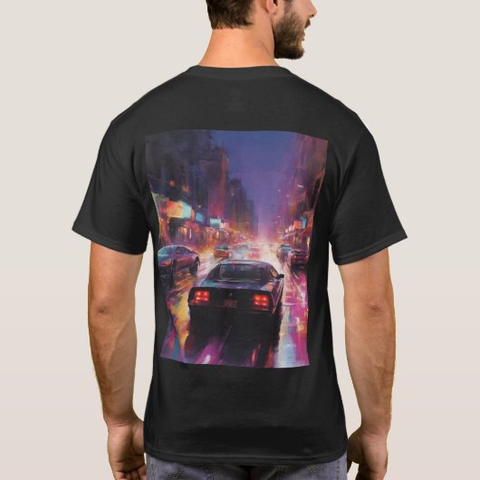 Dynamic Cityscape Racing T-Shirt (Rückseite)
